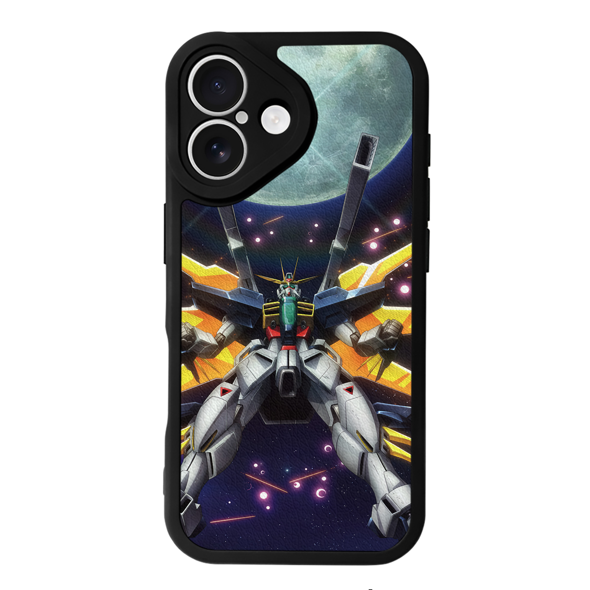 （画像用） 機動戦士ガンダム Mobile Suit Gundam 【iPhone 16シリーズ対応】シリコンスマホケース（レザー調） 材質：シリコン